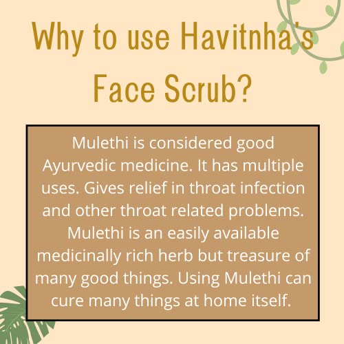 Havintha Natural Face Scrub Powder with Khas-Khas for Control Blackheads &amp; dead cells, All Skin Types - 227 GM - View 5 of 5
