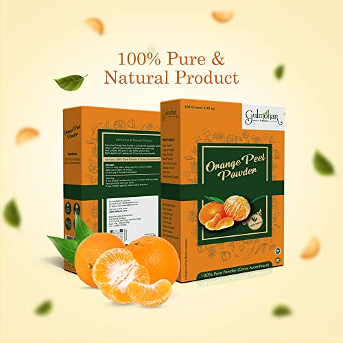 Gulmohar 100% Pure Orange Peel Powder for Skin Care And Face Whitening - 100g - View 2 of 5