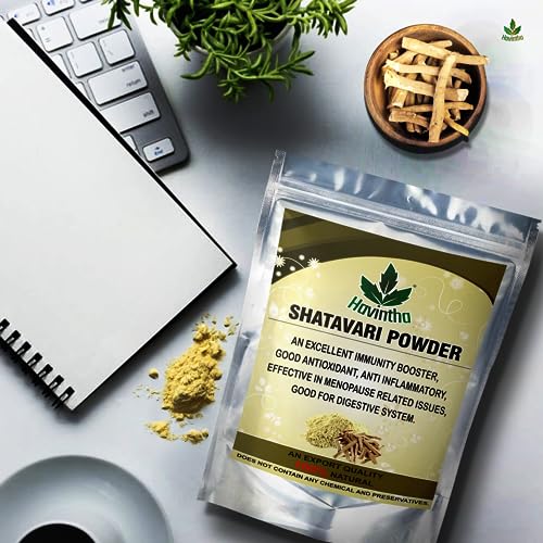 HAVINTHA shatavari powder for immunity cough cold women reproductive health stress anxiety 227 grams - View 3 of 4