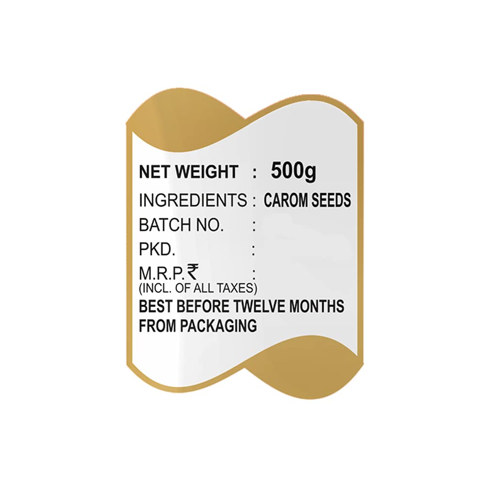 JK Ajwan | Carom Seeds | Bishop's weed | Caraway seed (500g) FROM INDIA (SAM) - View 3 of 3