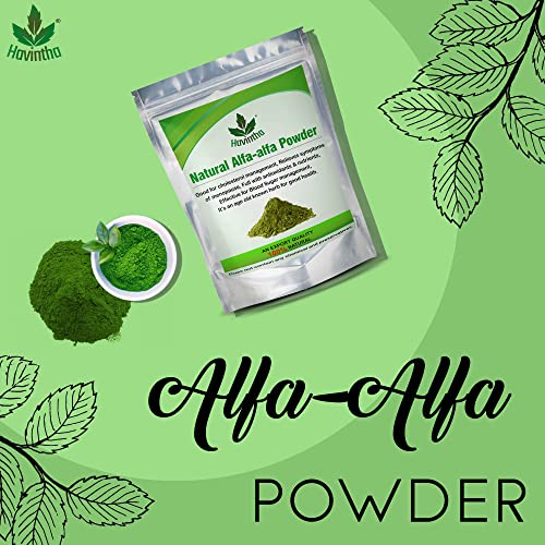 Havintha Natural Alfalfa Grass Powder - 100 g - View 3 of 4