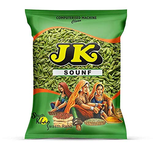JK Sounf, 100g | Flavorful Fennel Seeds | Variyali | 100% Natural | Sabut Saunf | Whole Indian Spices | Cooking &amp; Freshening (Pack of 1) FROM INDIA (SAM) - View 2 of 2