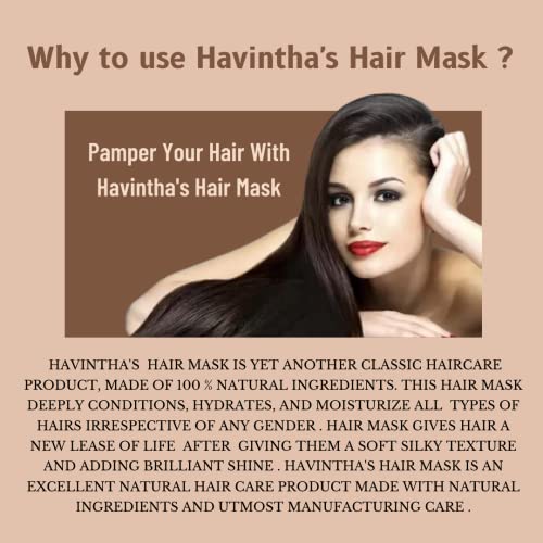 Havintha hair mask for hair fall growth split ends luster shining nourishment 227 grams - View 4 of 4