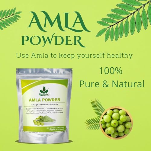 Amla Indian Gooseberry Powder for Hair Growth | Black Colour, Drinking and Eating | 227 Grams | - View 2 of 4