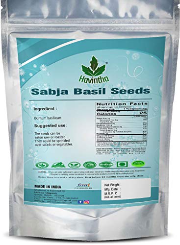 Havintha Sabja Basil Seeds | Helps in Weight Loss | Rich in Omega 3 and Fiber - 227gm - View 3 of 5