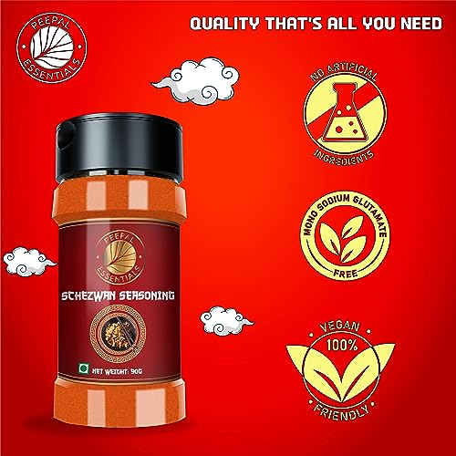Peepal Essentials Schezwan Seasoning For Chinese and Thai Dishes Sprinkle on Soup, Garvies, Veggies, Perfect for Snacks, Appetizers, Savouries, Entrees - View 2 of 4