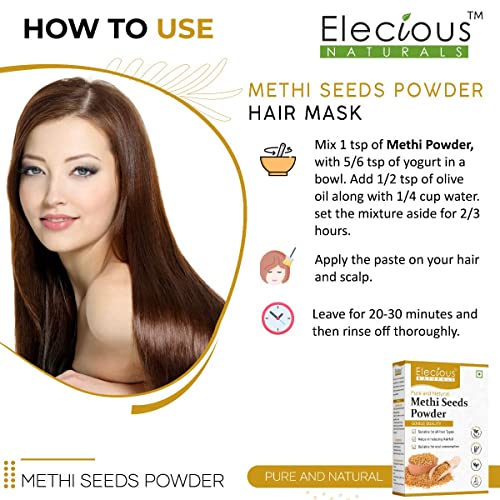 Elecious Methi Seed Powder For Hair Growth - 200 g | Fenugreek Powder - View 5 of 5
