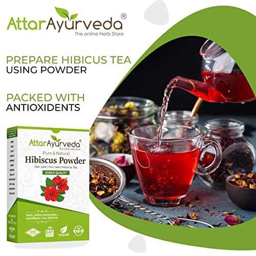 Attar Ayurveda Hibiscus powder for hair growth (100 Grams) - View 2 of 4