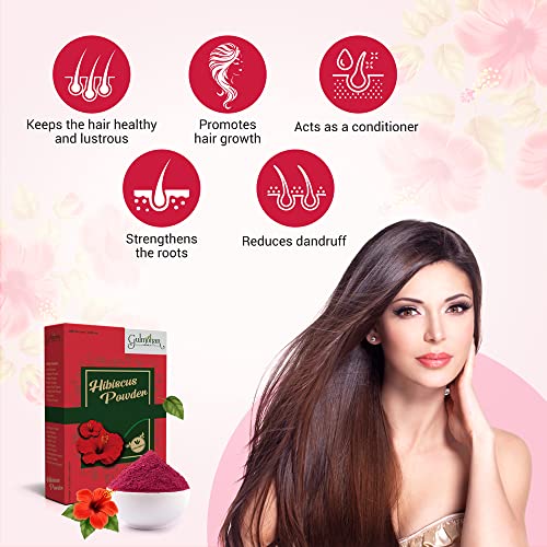 Gulmohar 100% Pure Organic Hibiscus Flower Powder For Hair care And Skin care - 100g - View 4 of 5