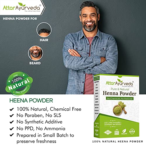 Attar Ayurveda Natural Henna powder for hair Colour and Growth (200 gm) - View 4 of 4