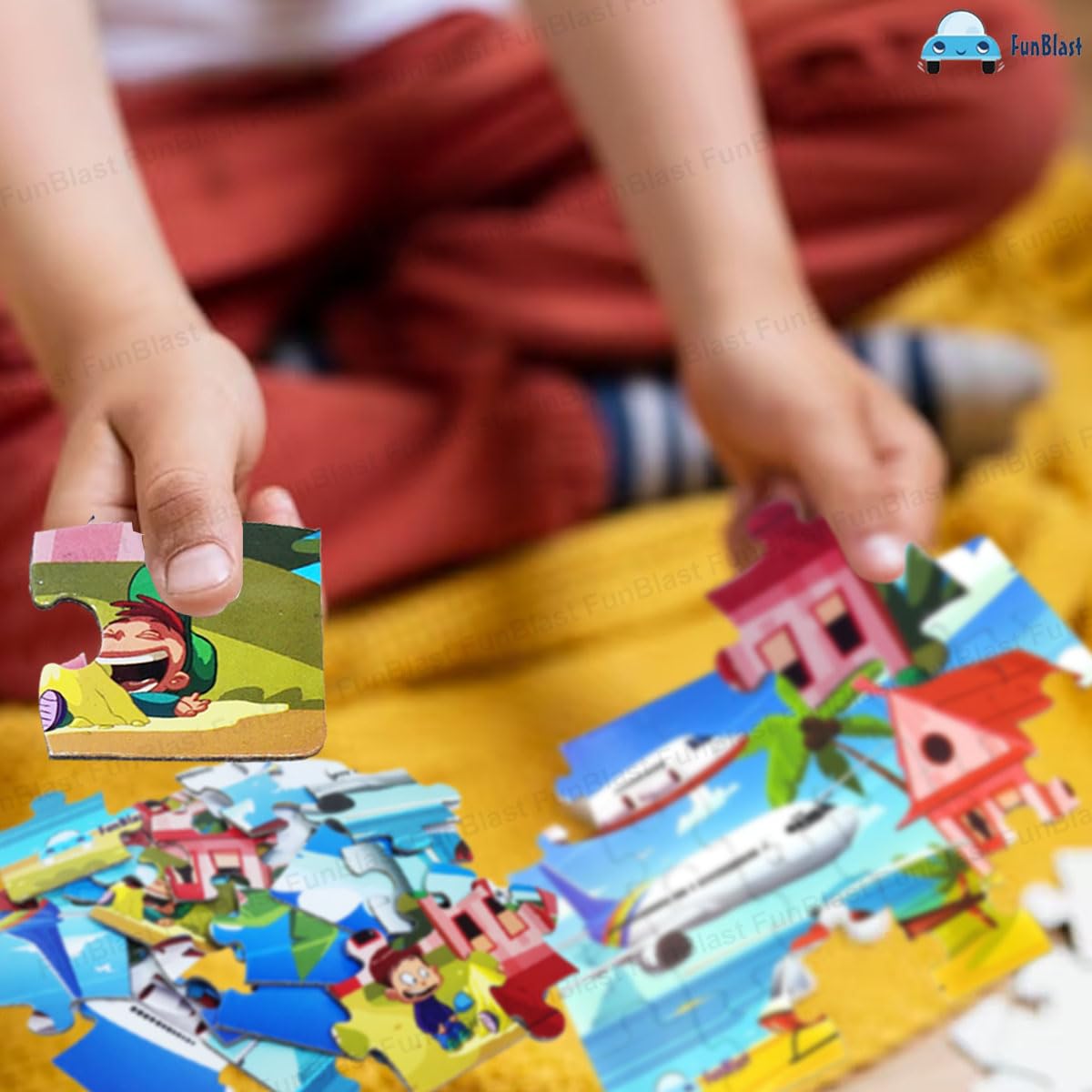 FunBlast Air Transport Jigsaw Puzzle for Kids – 24 Pcs Jigsaw Puzzle for Kids, Boys, Girls (Multicolor) - View 5 of 5