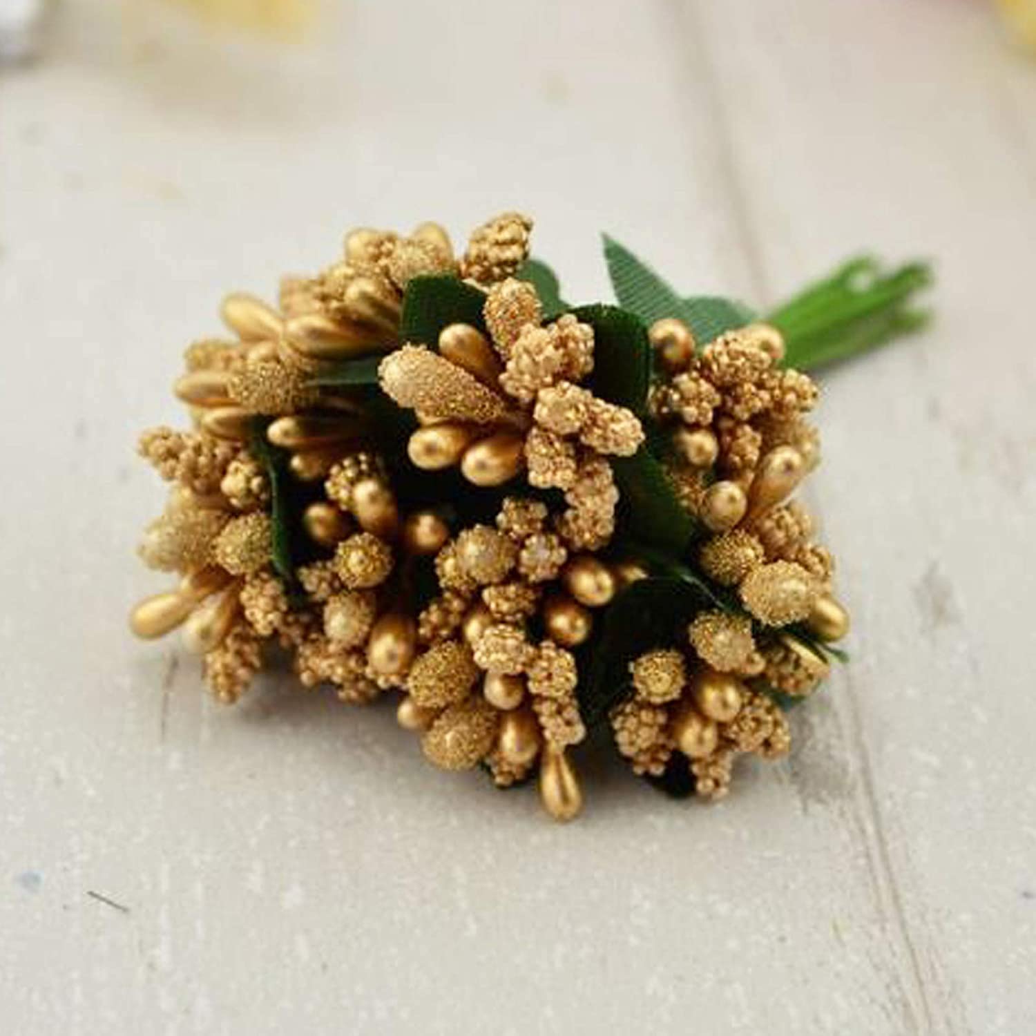 Kavya Fashion Artificial Pollen Flower for Tiara and Jewelry Making Multicolor (Pack of 100)(10 Colour)(10 Flower of Each Colour), Artificial Flora FROM INDIA (SAM) - View 2 of 4