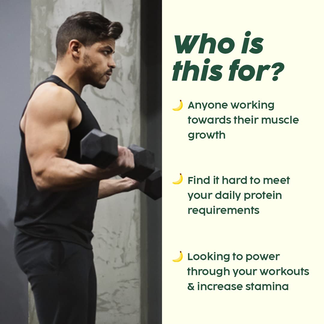 PLIX - THE PLANT FIX Strength Vegan Plant Protein Powder - 550 G (Vanilla) Pea Protein Isolate and Brown Rice Blend, 25 g Plant Protein, No Added Sugar, Gluten free FROM INDIA (SAM) - View 5 of 5