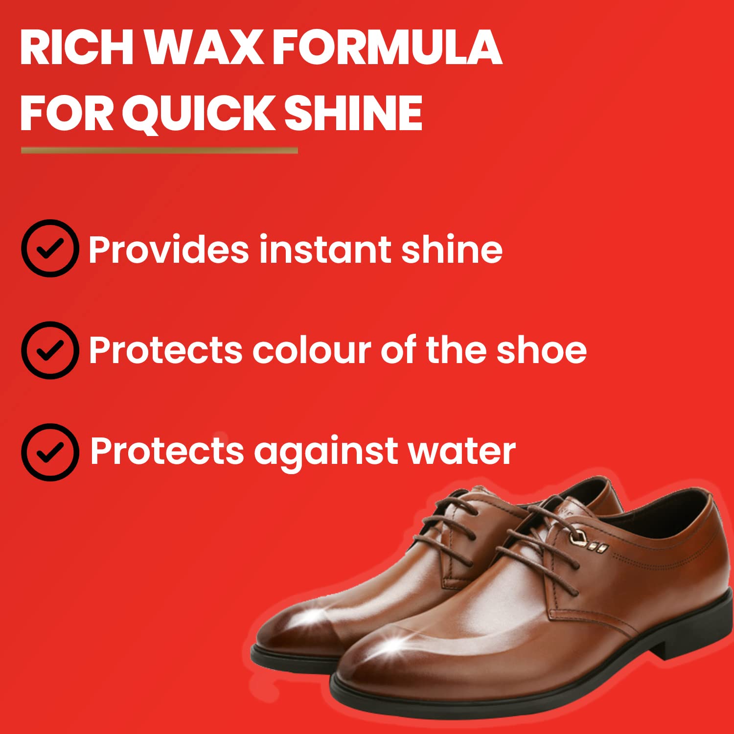 Kiwi Shoe Shine Shoe Brush 1 pc + Kiwi Liquid Shoe Polish Brown 75 ml (FROM INDIA) SAB - View 2 of 5