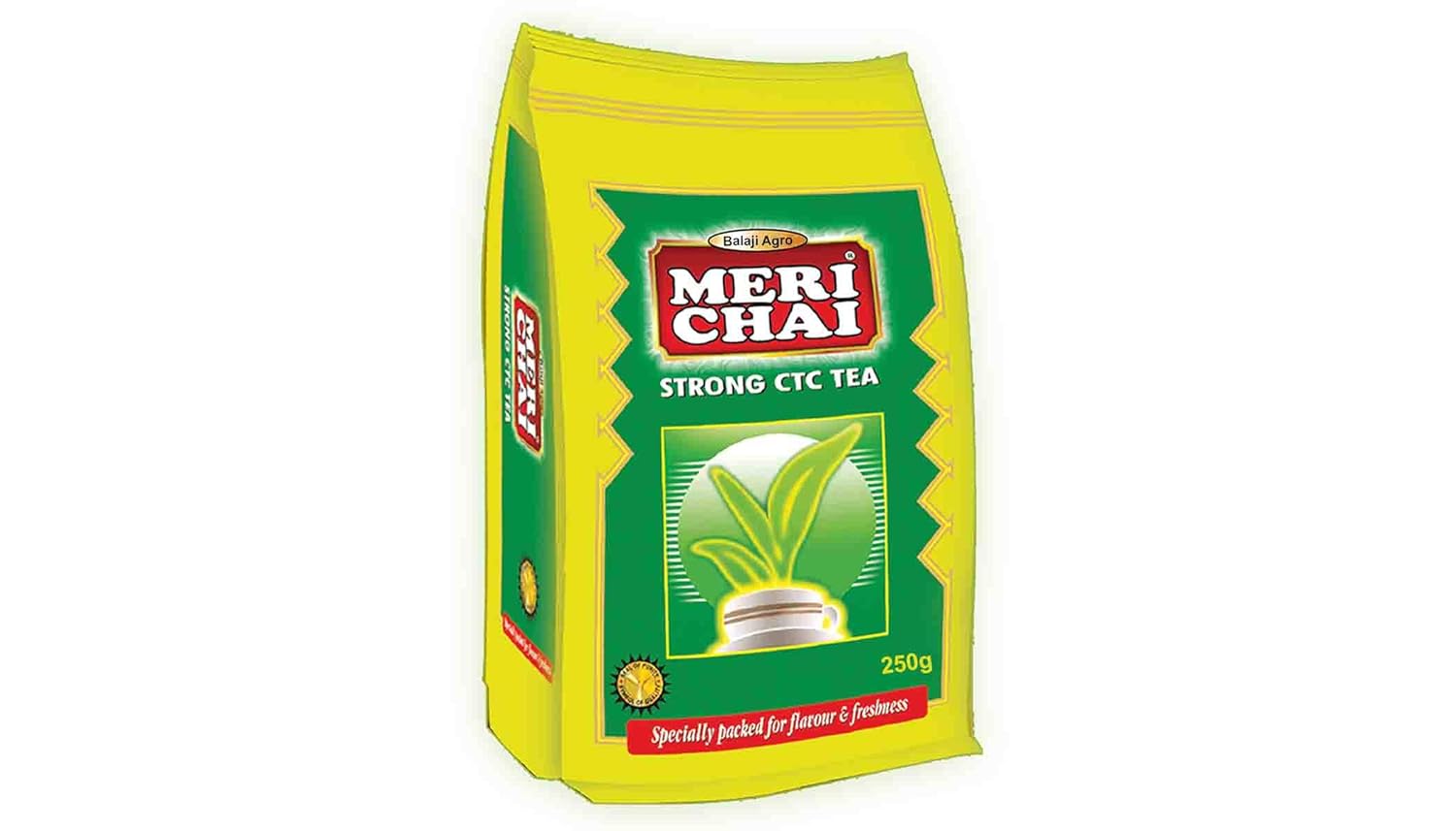 MERI CHAI Strong CTC Tea 250 gm Pouch  FROM INDIA (SAM) - View 2 of 3