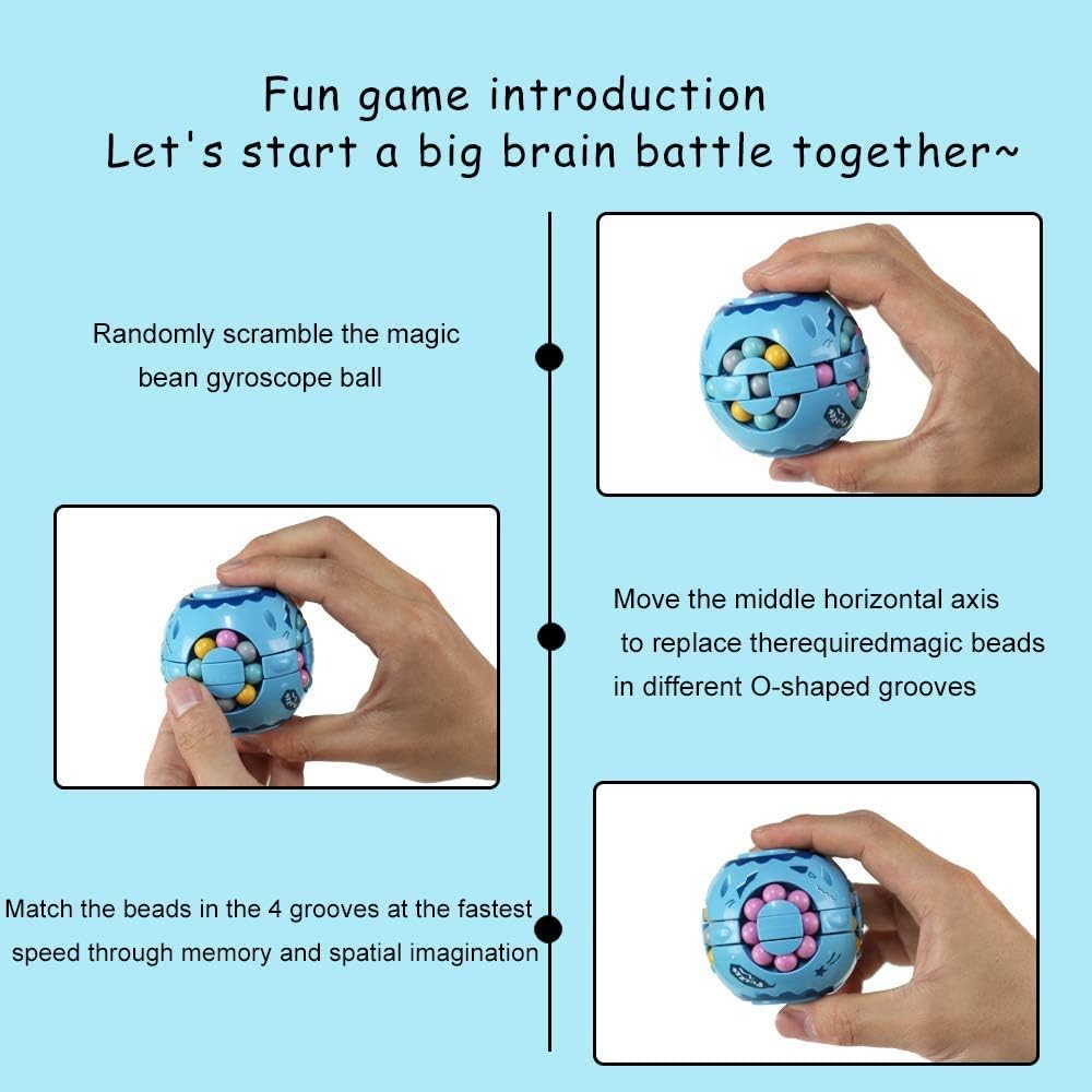 Infinity Cube Fidget,Rotating Cube,Sensory Toy,Stress Relief Toy,Rotating Magic Beans,Sensory Toys,Creative Educational Toy for Children, Adults - View 4 of 7