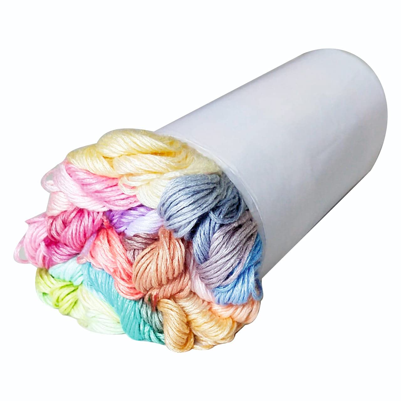 Boss poly® Embroidery Floss Skeins Cross Stitch Thread Friendship Bracelets Crafts Floss Light Shade 50 Colour 50 Pcs Pack - View 3 of 8