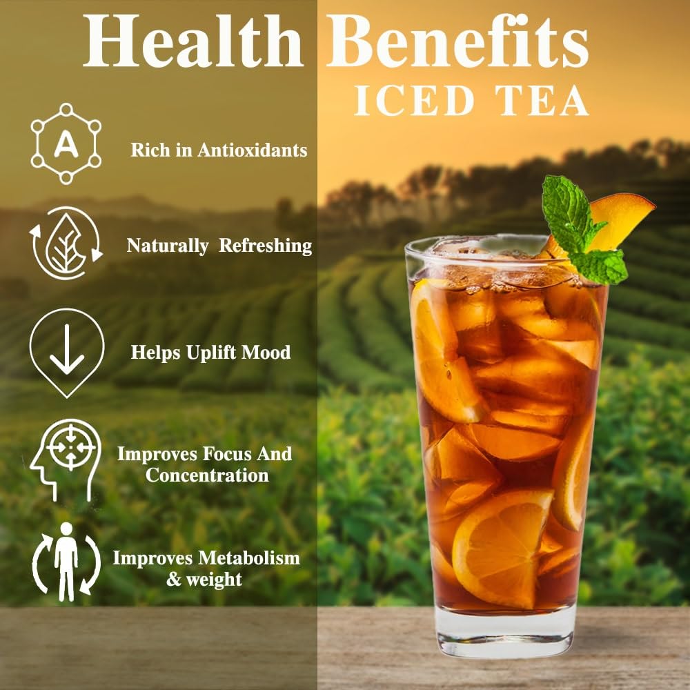 Teacurry Litchi Instant Iced Tea Mix (160 Gram) - Ice Brew, Cold Brew, Strong and Highly Flavourful, No Artificial Ingredients - Instant Ice Tea Powder with Natural Litchi Flavour (FROM INDIA) SAB - View 4 of 7
