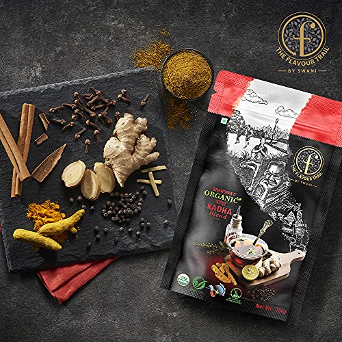 The Flavour Trail - Grandma's Organic Kadha Blend/ Health Supplement/ Immunity Boosting Drink, 100 gm | Organically Farmed | Hygienically Processed | Pesticide-Free " - View 4 of 4