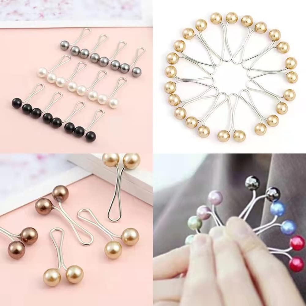 PACK OF 12 Muslim Hijab Pearl Brooch Pins. (L) - View 5 of 5