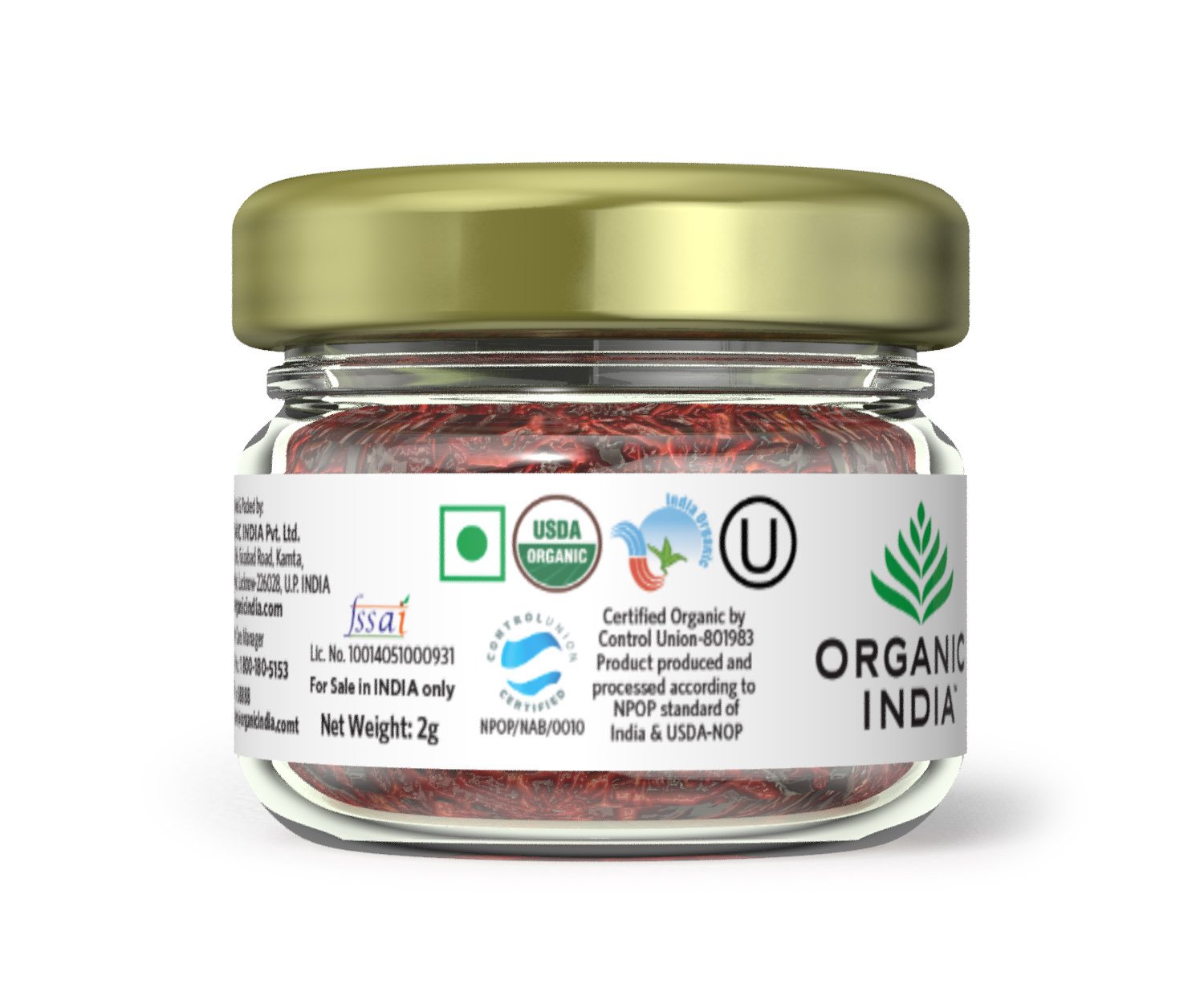 Organic India Saffron Threads, 2 g (FROM INDIA) SAB - View 3 of 3