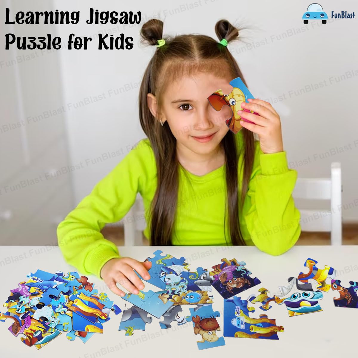 FunBlast Aquatic Animal Jigsaw Puzzle for Kids Jigsaw Puzzle for Kids of Age 3-5 Years – 24 Pcs (Multicolor, Size 30X22 cm) - View 4 of 4
