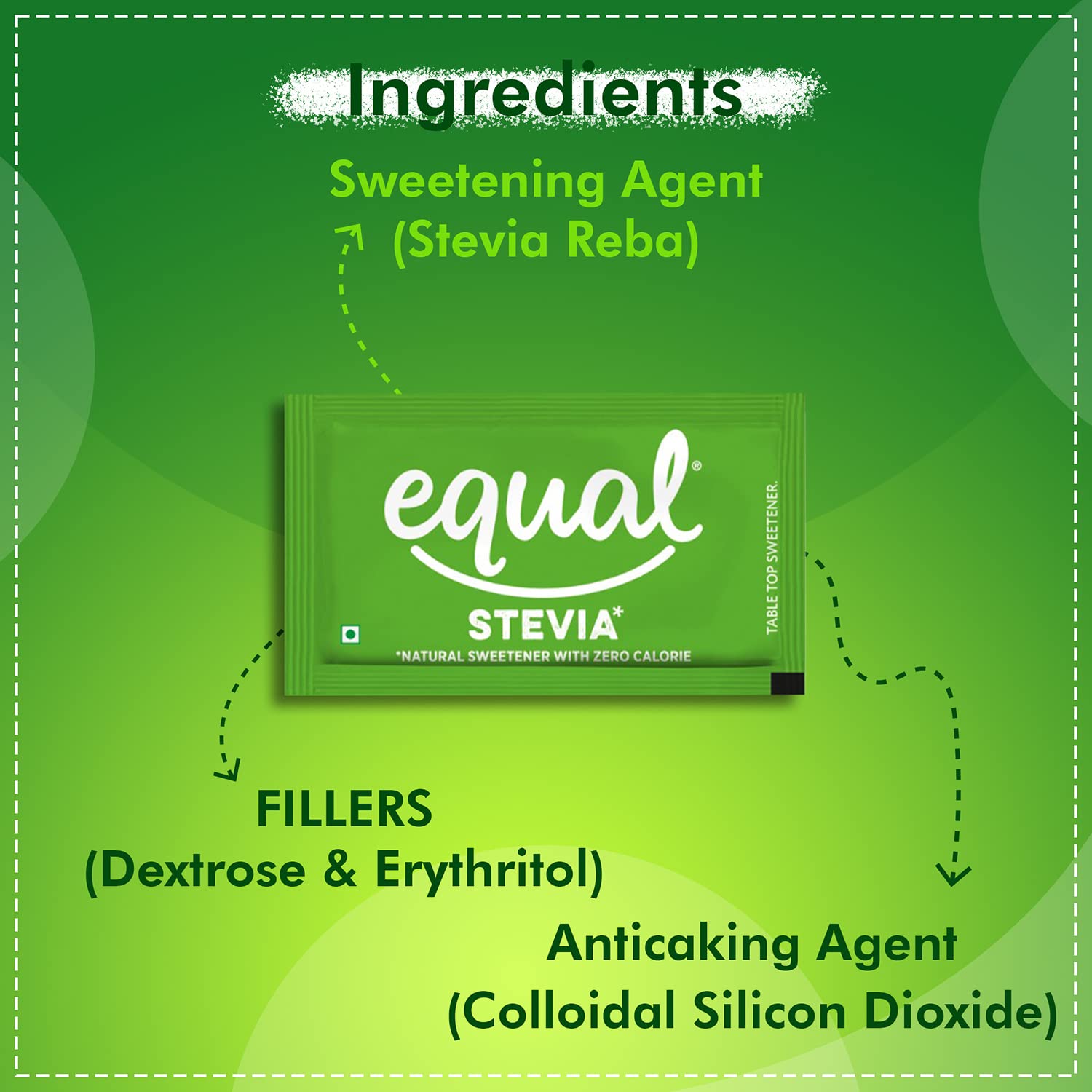 Equal Stevia Natural Sweetener, Sugar Free, 100 Sachet, Pack of 6(FROM INDIA) SAB - View 3 of 7