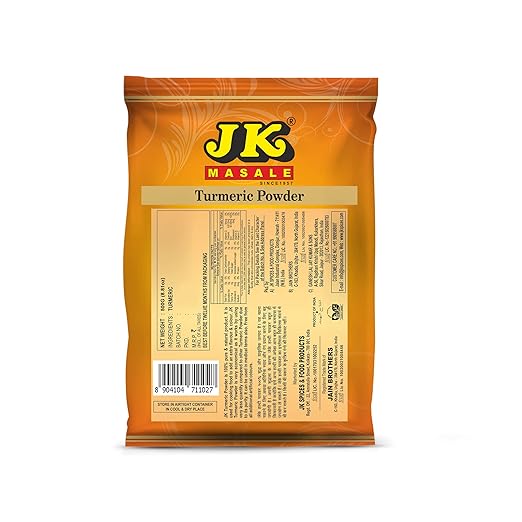 JK Haldi (Turmeric) Powder, 500g | Natural Golden Turmeric | 100% Vegan | NO Added Flavours and Colours | Perfect for Indian Cooking (Pack of 1)FROM INDIA (SAM) - View 2 of 2