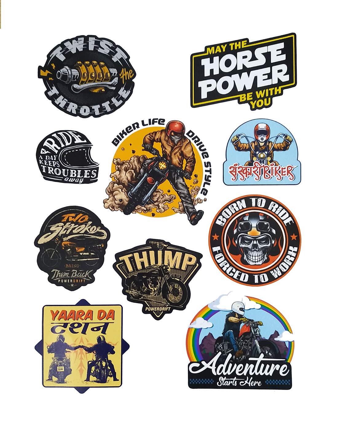 AutoMopix Vinyl Horse Power Bike Helmet Sticker, Multicolour (FROM INDIA) SAB - Related product