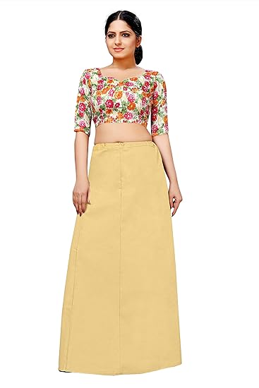 FABMORA Women's Pure Cotton Fasted Color Petticoat Inner Skirt Shapewear for Saree - Related product