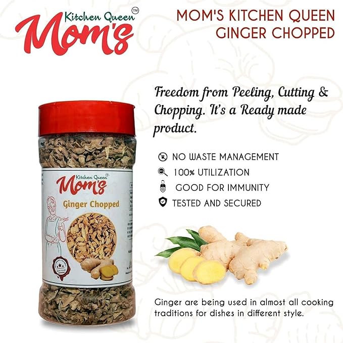 MOM'S Kitchen QUEEN Dried  Ginger Flakes Chopped 100g - View 2 of 3