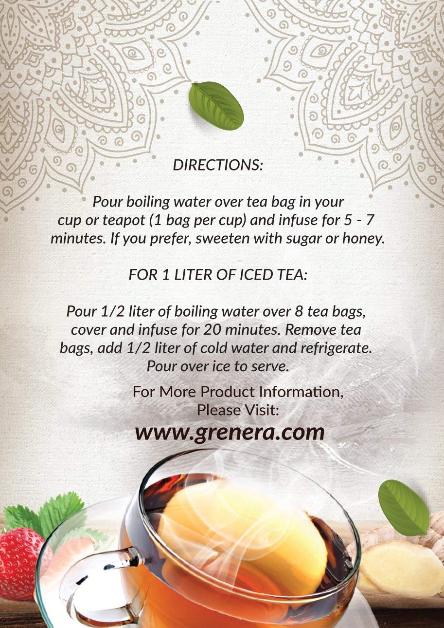 Grenera Moringa Assorted Infusion Tea 20 Bags | Caffeine Free, Staple Free, Made with Organically Grown Moringa Leaf (FROM INDIA) SAB - View 5 of 6