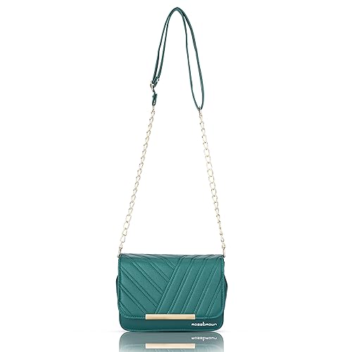 ROSS BROWN Elegant Quilted PU Leather Sling Bag for Girls/Womens | Stylish Chain Strap Crossbody Bags For Girls FROM INDIA (SAM) - View 5 of 5