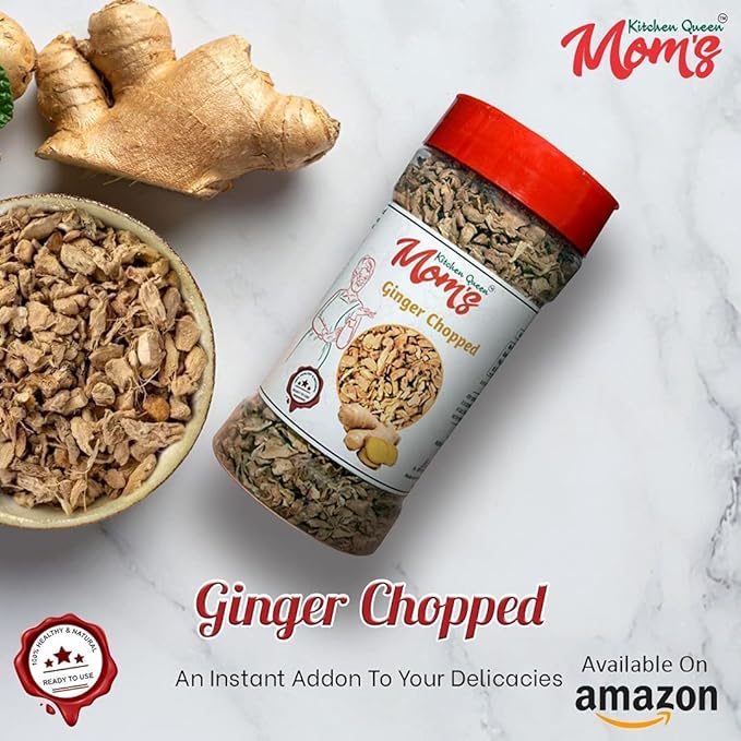 MOM'S Kitchen QUEEN Dried  Ginger Flakes Chopped 100g - View 3 of 3