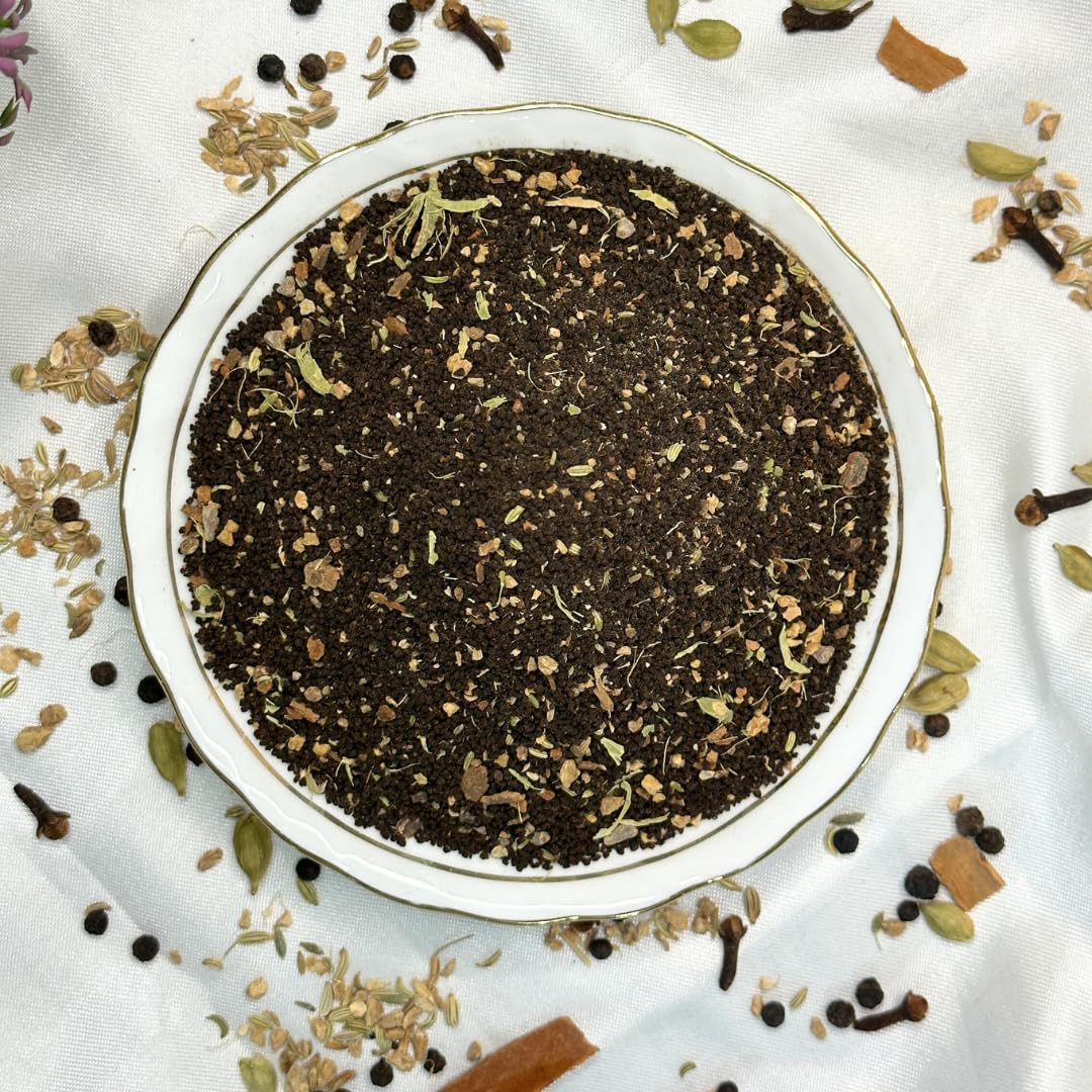 Navvayd Desi Masala Chai, With Cardamom, Cinnamon, Black Pepper, Clove, Fennel Seeds &amp; Ginger, Premium Blend, (400 Gm, 200 Cups)(FROM INDIA) SAB - View 3 of 4