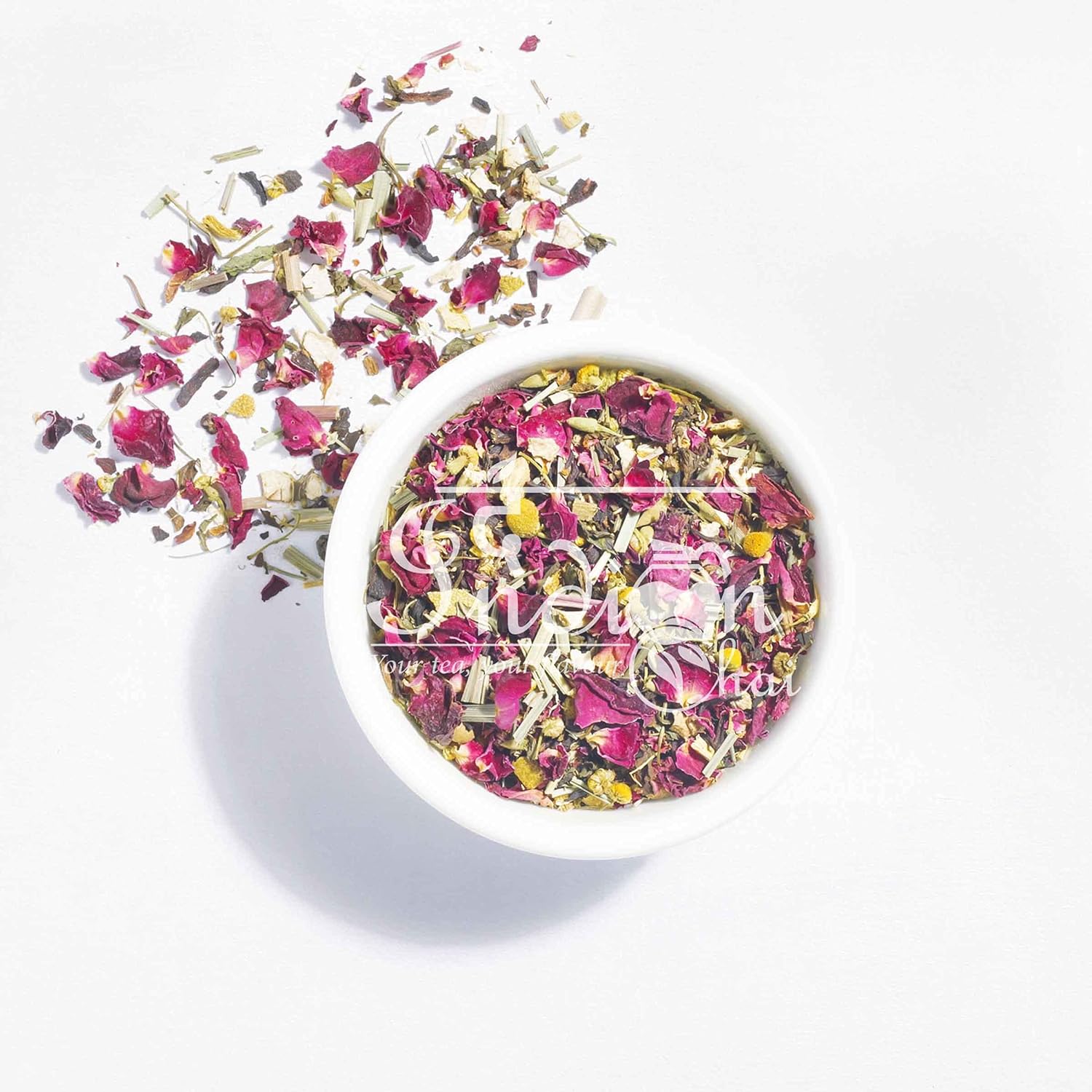 The Indian Chai - Hibiscus Blossom Tea 30 Pyramid Tea Bags, Caffeine Free Herbal Tea, full of Antioxidants, Helps with Blood Circulation and Blood Sugar, among others (FROM INDIA) SAB - View 4 of 6