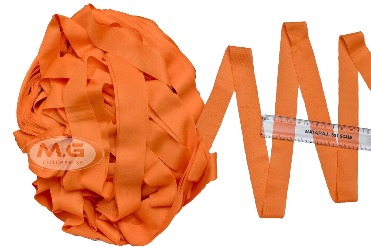 M.G ENTERPRISE T-Shirt Yarn Orange (250 gm) Art Craft Soft Fingering Crochet Hook Yarn, Needle Knitting Yarn Thread Dyed - View 2 of 2