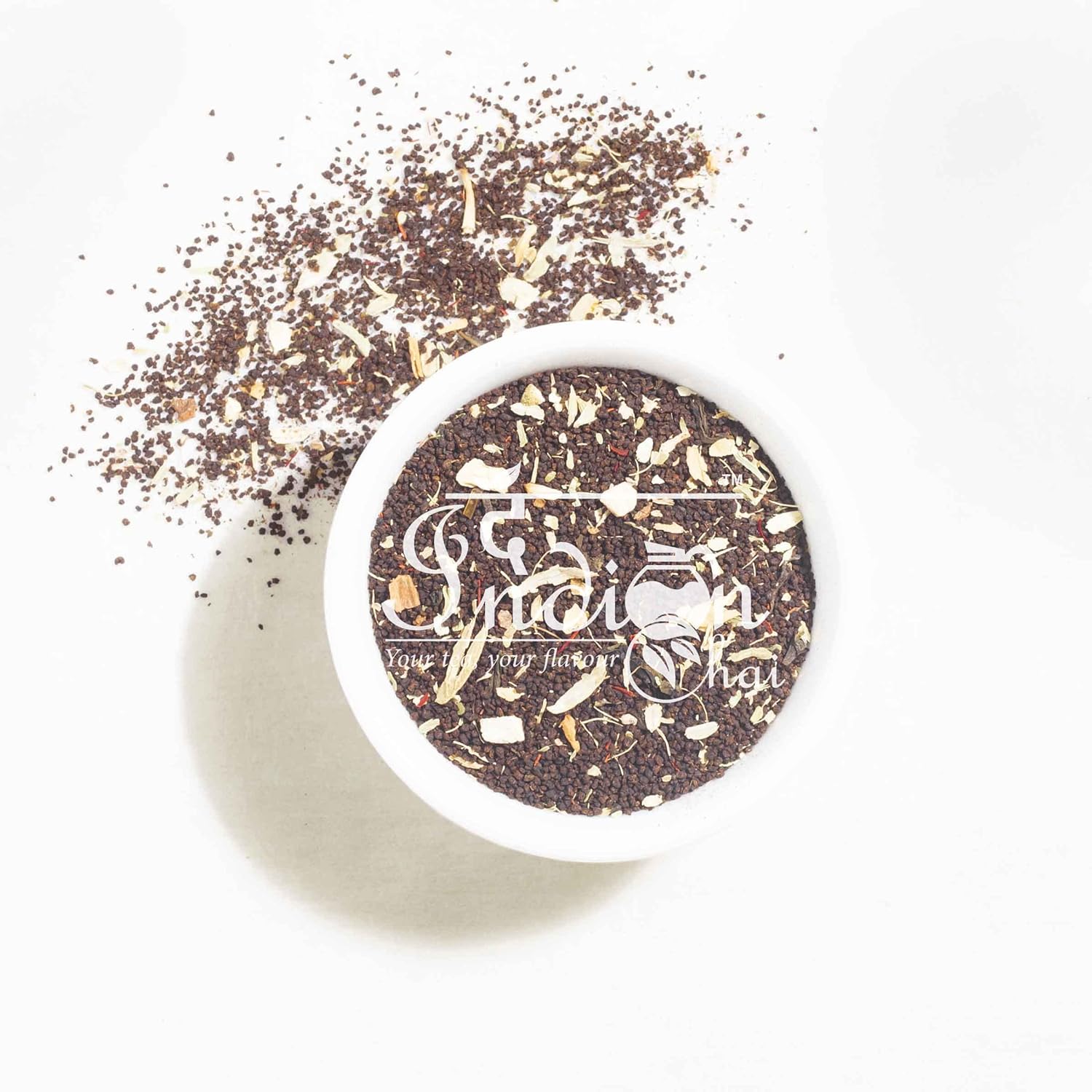 The Indian Chai – Kesar Elaichi Chai 100g with Saffron and Cardamom for Depression, Maintains Heart Health and Relieves PMS, Assam Tea (FROM INDIA) SAB - View 4 of 7