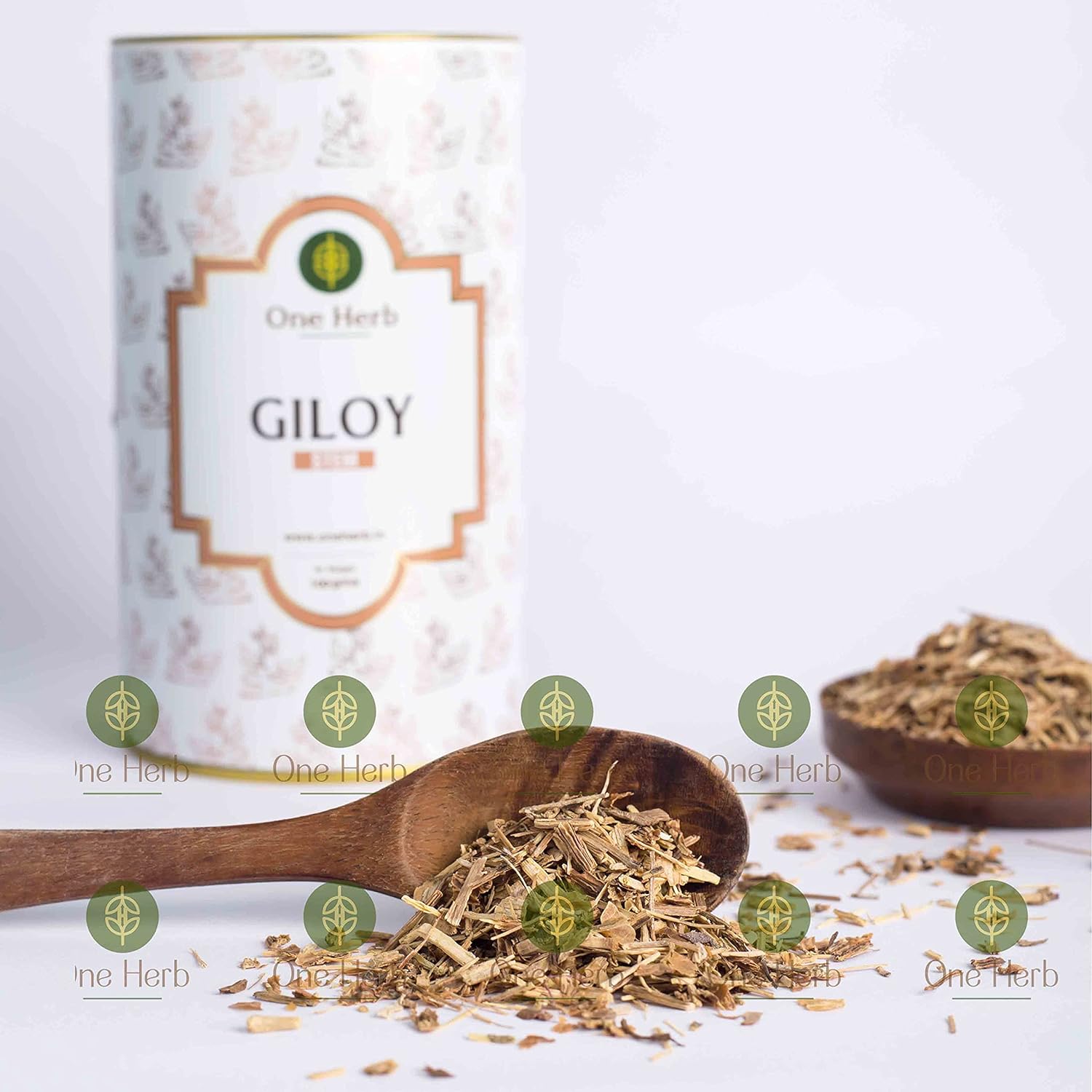One Herb - Giloy Root Tea 100g for Ultimate Immunity, Helps Relieve Fever, Helps Reduce Skin Infections (FROM INDIA) SAB - View 2 of 5