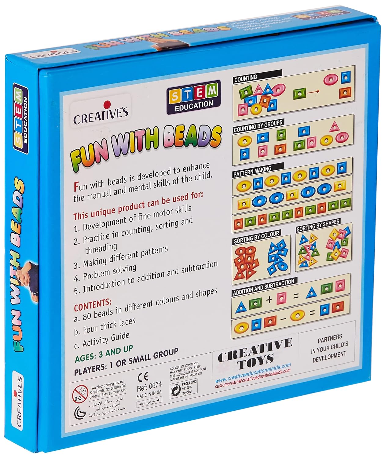 Creative's - CRE0674 Fun With Beads (Multi-Color) - View 2 of 3