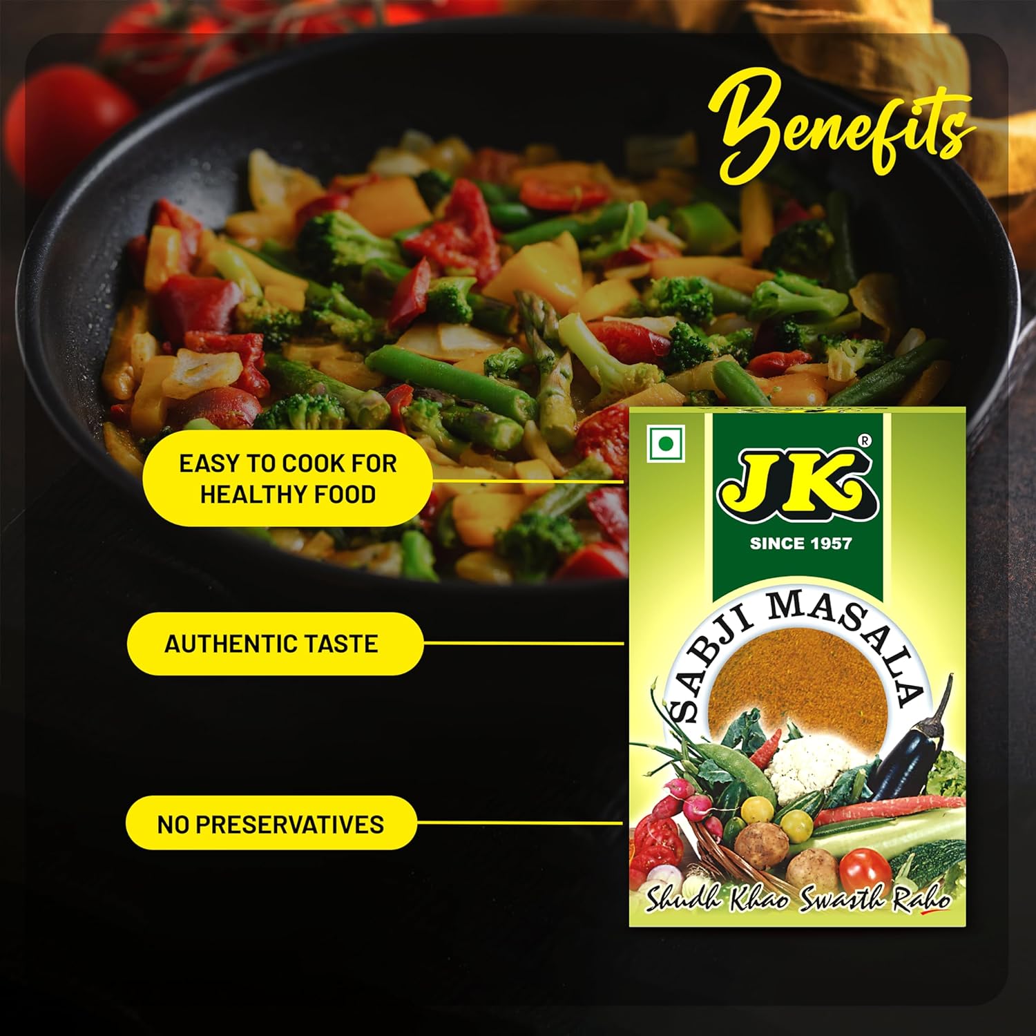 JK Sabji Masala, 100g FROM INDIA (SAM) - View 2 of 3