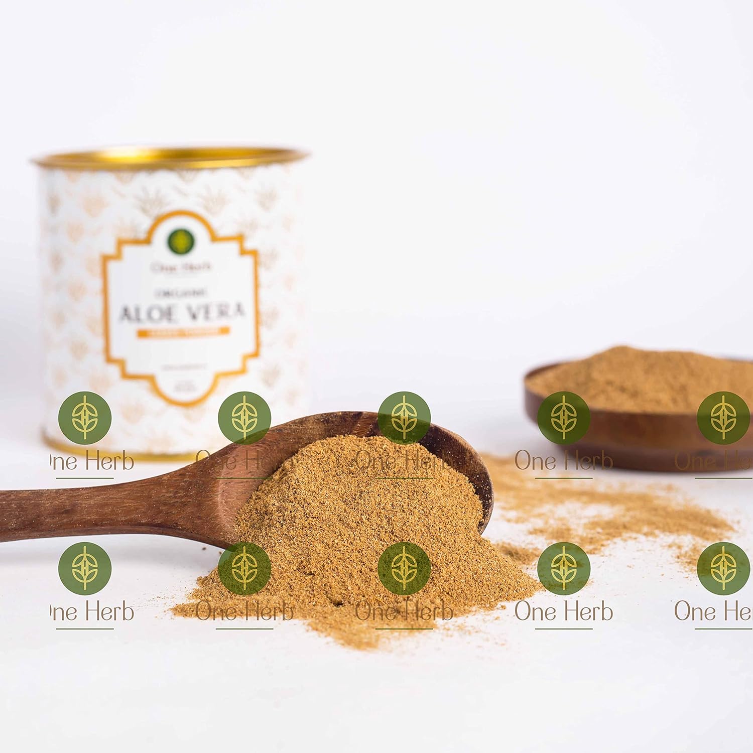 One Herb – Organic Aloe Vera Leaves Powder 100g for Skin Care, Lowers Cholesterol and Relieves Arthiritis (FROM INDIA) SAB - View 4 of 5
