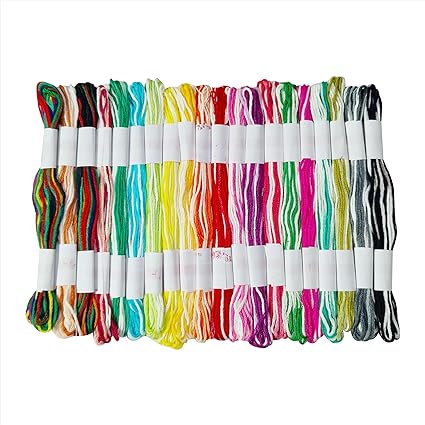 Cotton Embroidery Skeins Floss for Long Stitch, Cross Stitch Thread Friendship Bracelets Art and Crafts Etc.Each Skeins 7.5 Mtr 6 Ply.160 Color 200 Pcs Combo Pack (160 Color 200 Pcs) - View 5 of 7
