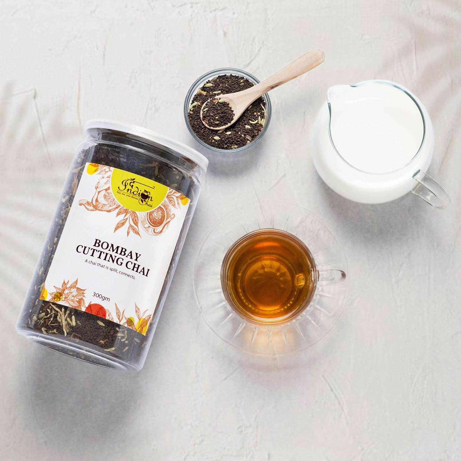 The Indian Chai - Coconut Masala Chai 300g with Coconut, Ginger, Cinnamon, Cardamom, Black pepper, Cloves and Star Anise, Herbal Masala Tea for Detox (FROM INDIA) SAB - View 3 of 6