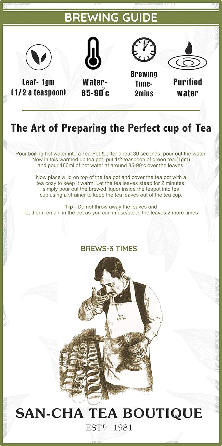 Sancha Tea Boutique Wild Rose Green Tea, Rose Tea (100+Cups), Real Rose Petals Blend, 100% Rainforest Alliance Certified, Green Tea Immunity (FROM INDIA) SAB - View 6 of 6