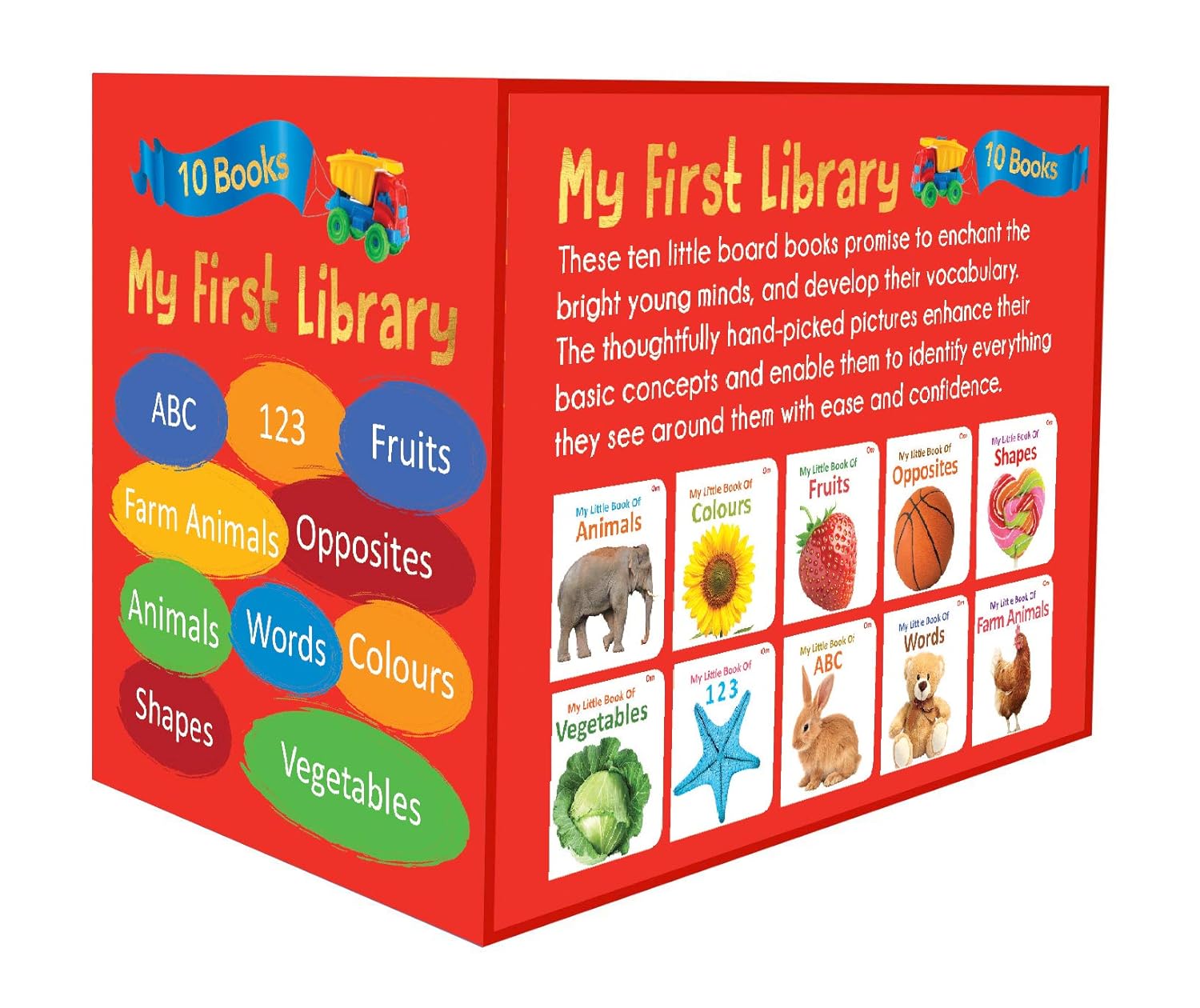 My First Library : Set of 10 Board Books for Kids - Boxset Board book - View 2 of 3