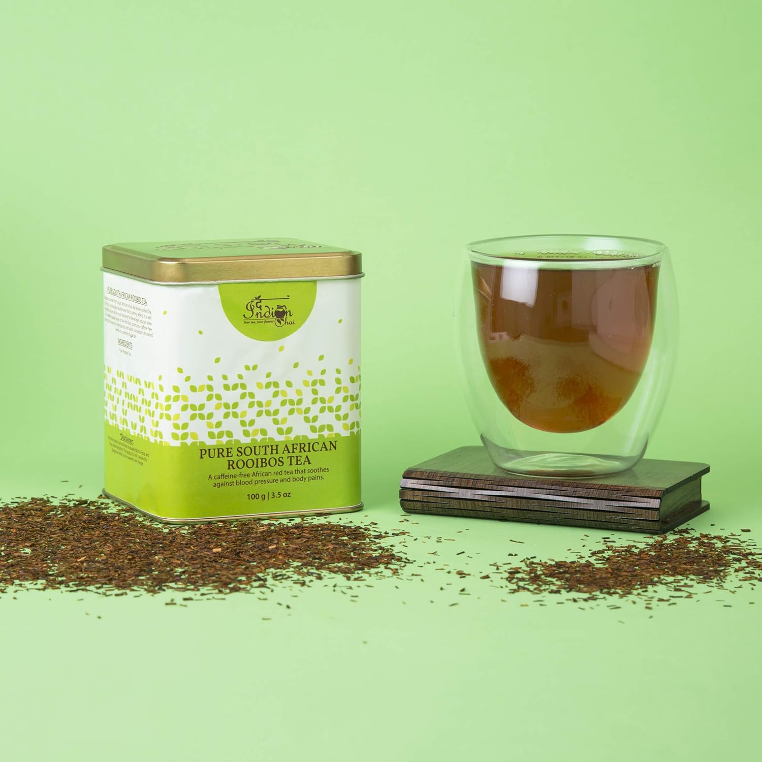 The Indian Chai - South African Rooibos Tea 200g for Healthy Sleep and Weight Loss (FROM INDIA) SAB - View 4 of 5