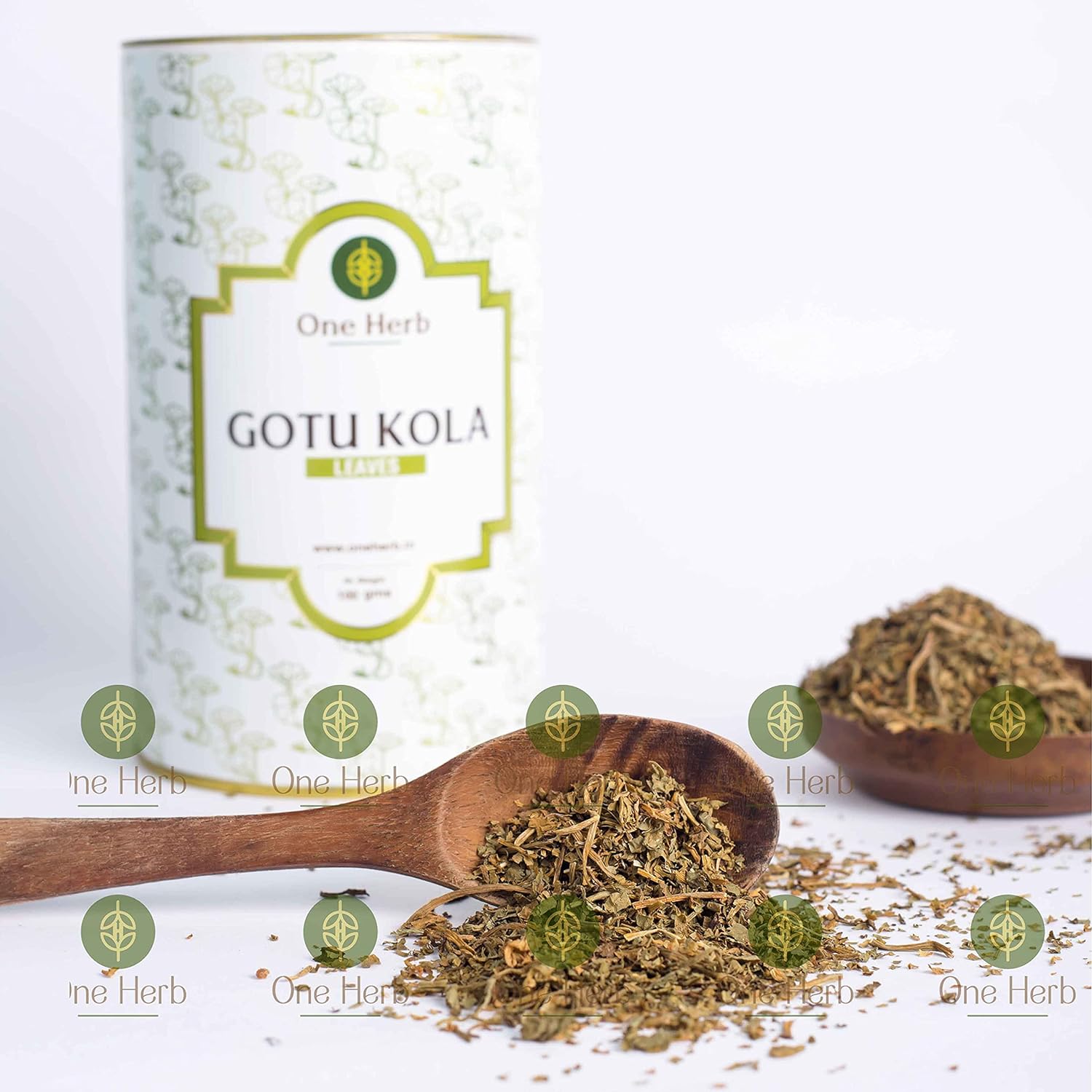 One Herb - Gotu Kola Tea 100g (Centella Asiatica), Ayurvedic Herb for Memory, Longevity and Good Sleep (FROM INDIA) SAB - View 3 of 5