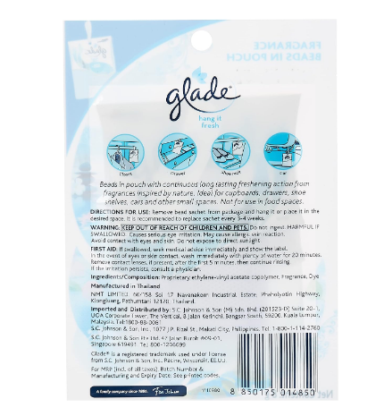 Glade Hang It Cool Fresh Fragrance Beads In Pouch 8g - View 2 of 2