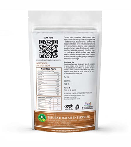 NATURE'S Precious Gift - Coconut Sugar Powder - No Added Preservatives | Gluten Free | Natural Sweetner - 500 gm - View 2 of 3
